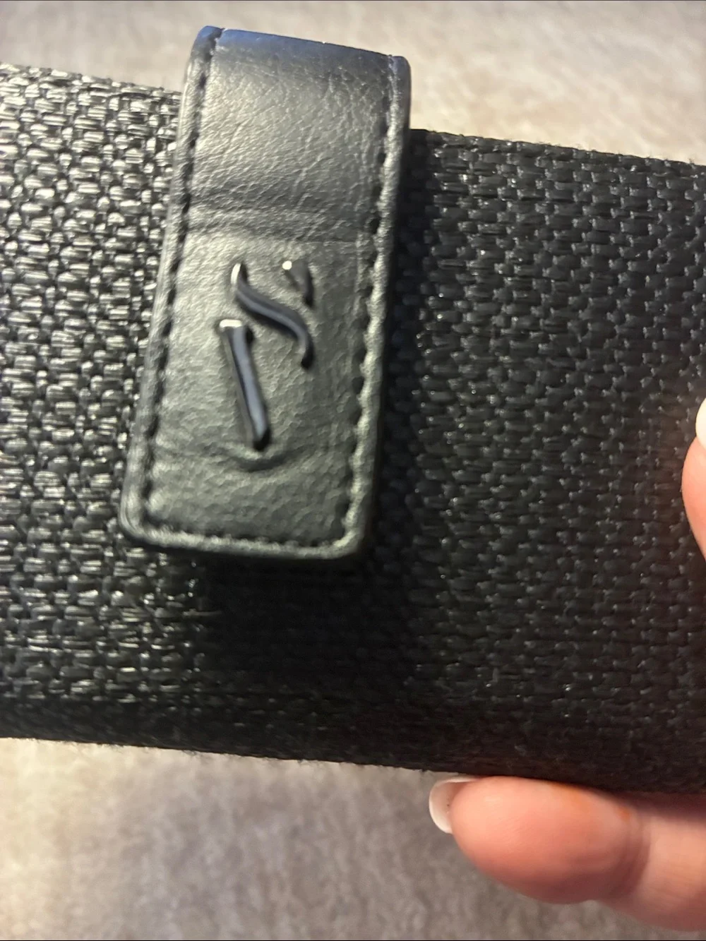 Simply Vera Vera Wang Black Textured‎ Wallet